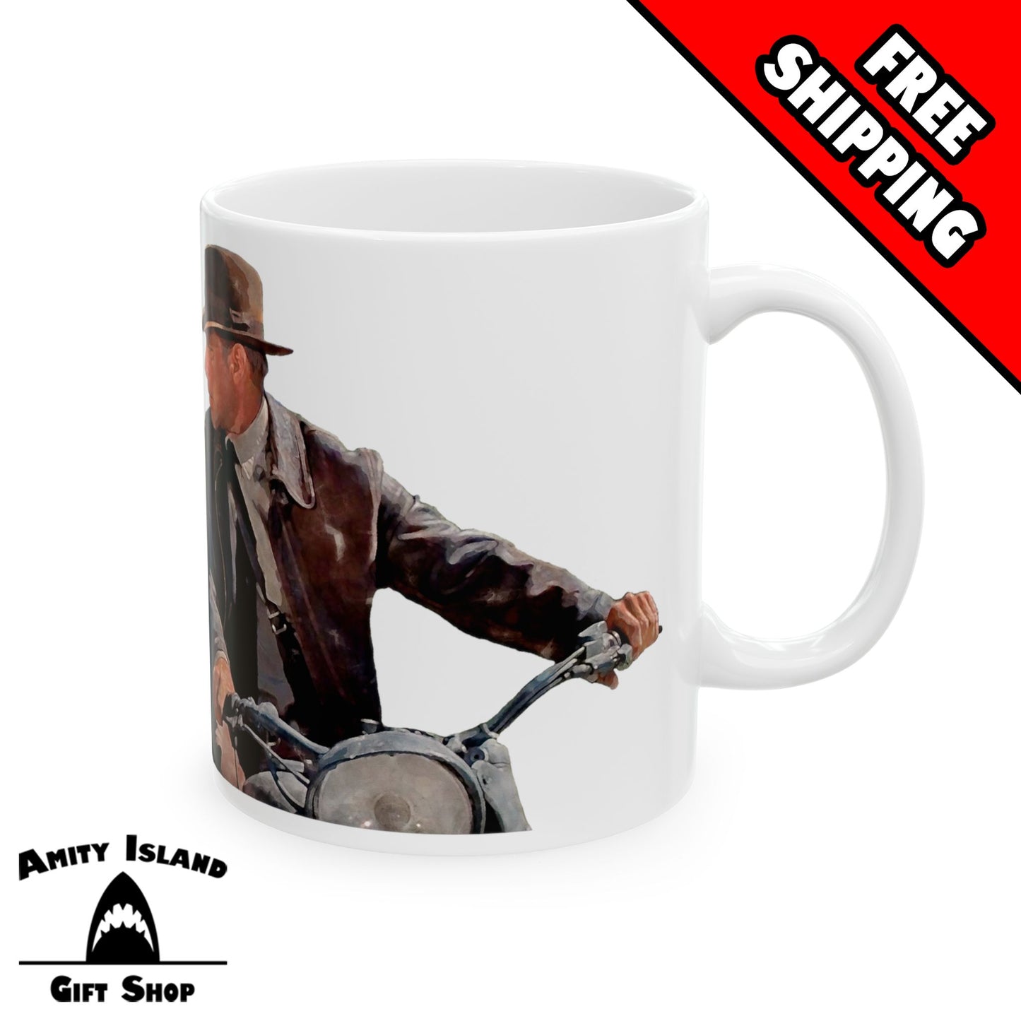 Last Crusade Inspired 11 oz Mug - Indiana Jones and Dr Jones Sidecar