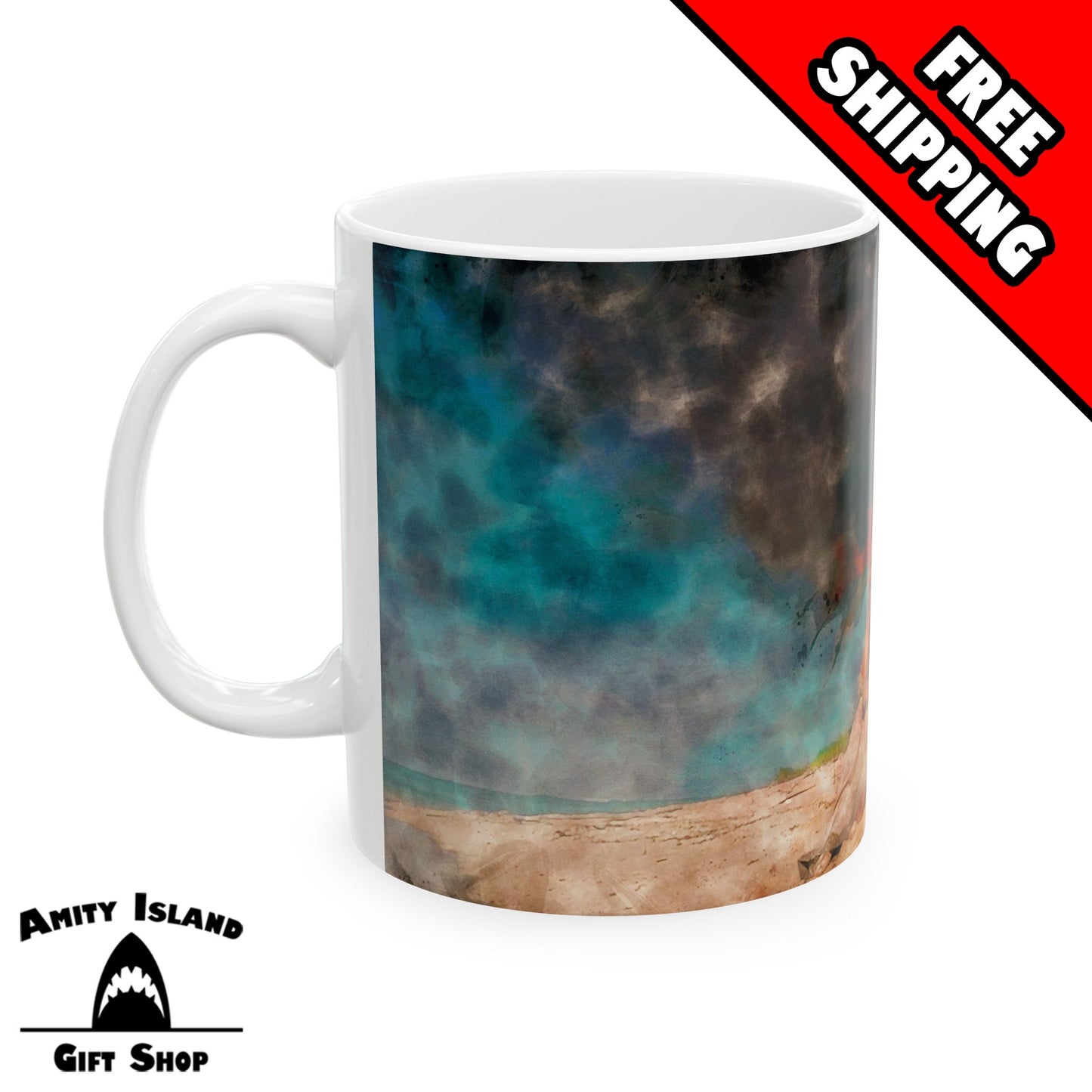 Pirates of the Caribbean Inspired Mug - Why's the Rum Gone? - Captain Jack and Elizabeth Swann