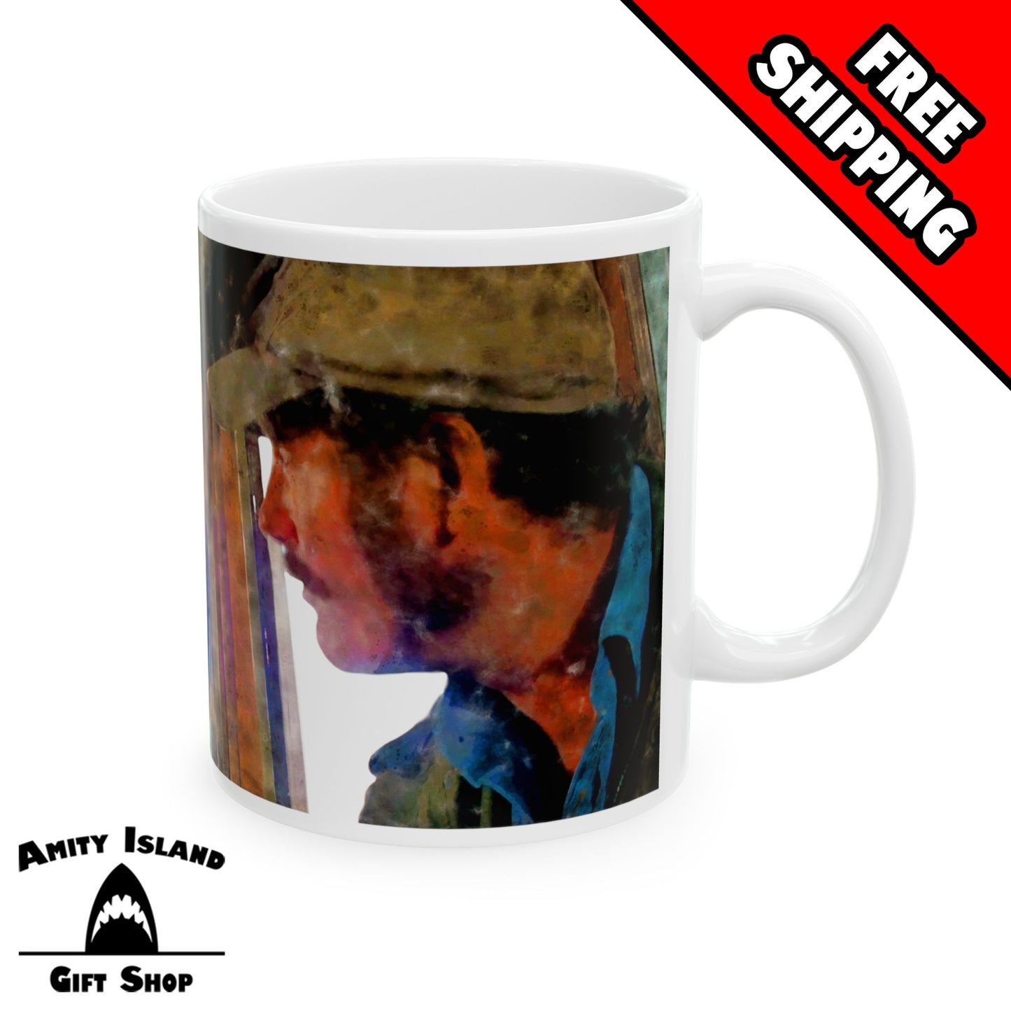 Need a Bigger Boat 11 oz Mug - Jaws Inspired Artwork - Chief Brody and Quint