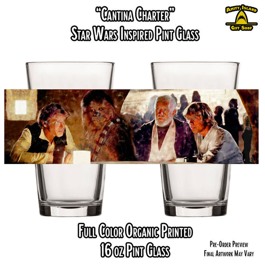 Cantina Charter - 16 oz. Pint Glass - Drop #004