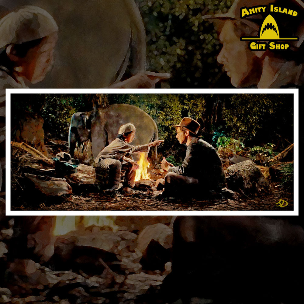 Somewhere in Pankot - Temple of Doom Inspired 13x30 Archival Matte Art Print