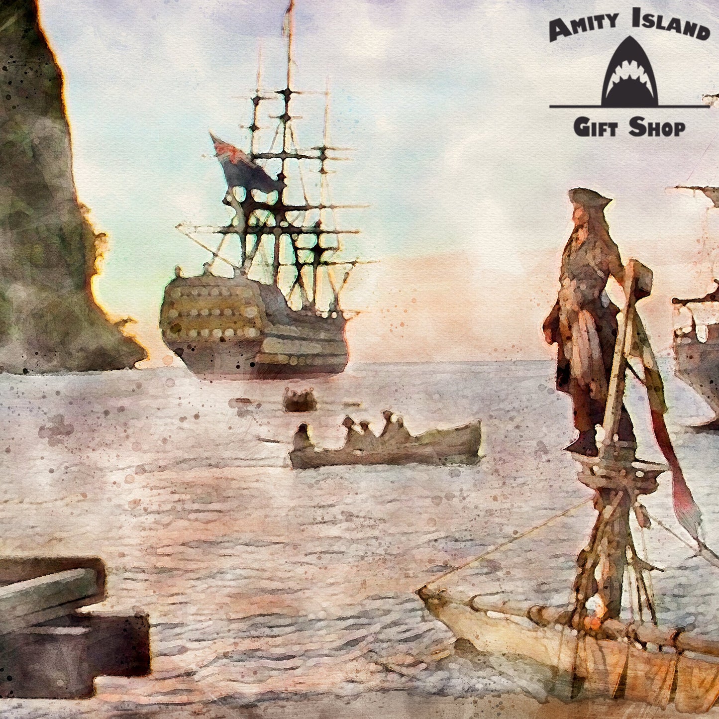 Free Parking - Pirates of the Caribbean Inspired Art Print