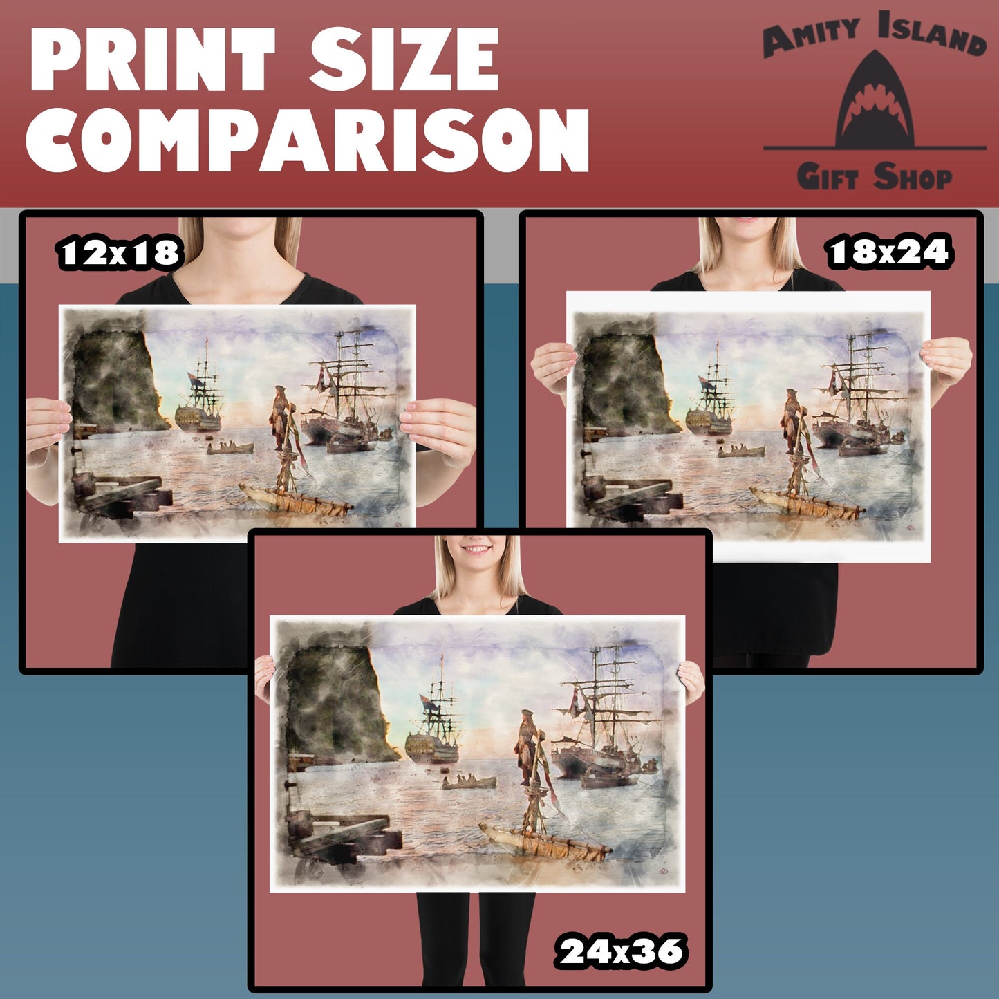 Free Parking - Pirates of the Caribbean Inspired Art Print