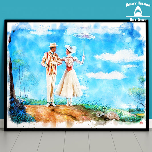Jolly Holiday - Mary Poppins Inspired Art Print
