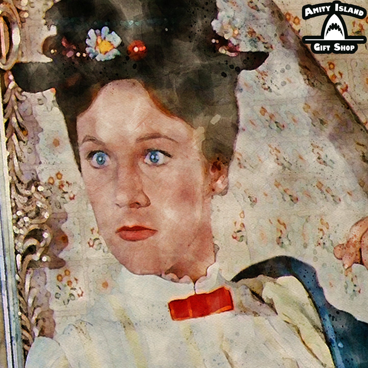 Mary Poppins Wall Print / Julie Andrews / Home Office Art Work / Disney Fan Gift / Classic Movie Art / Pop Movie Decor