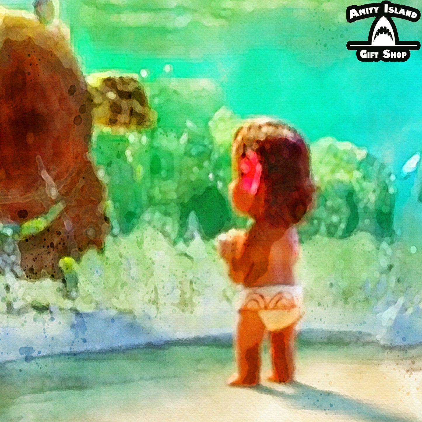 Minnow and the Wave - Moana Inspired Art Print