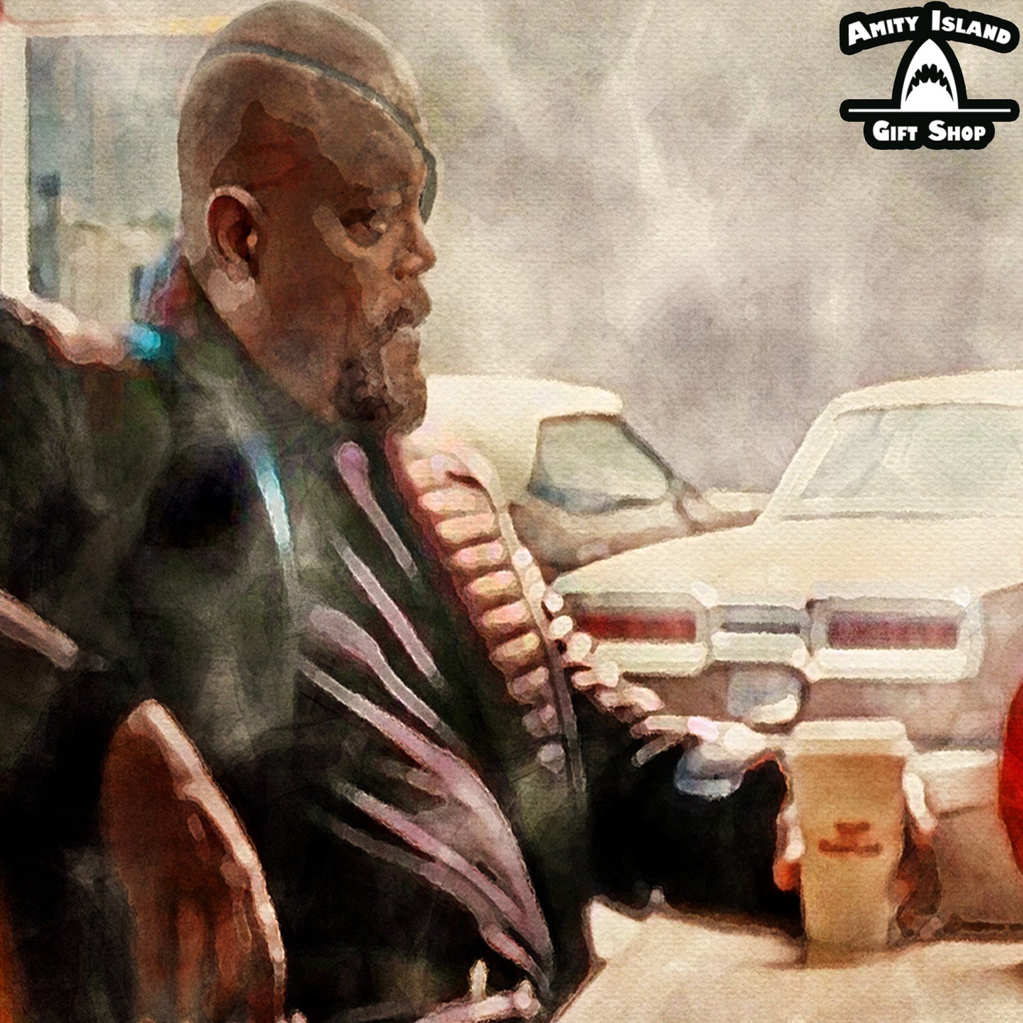 Coffee Shop Interview - Iron Man 2 Inspired Art Print