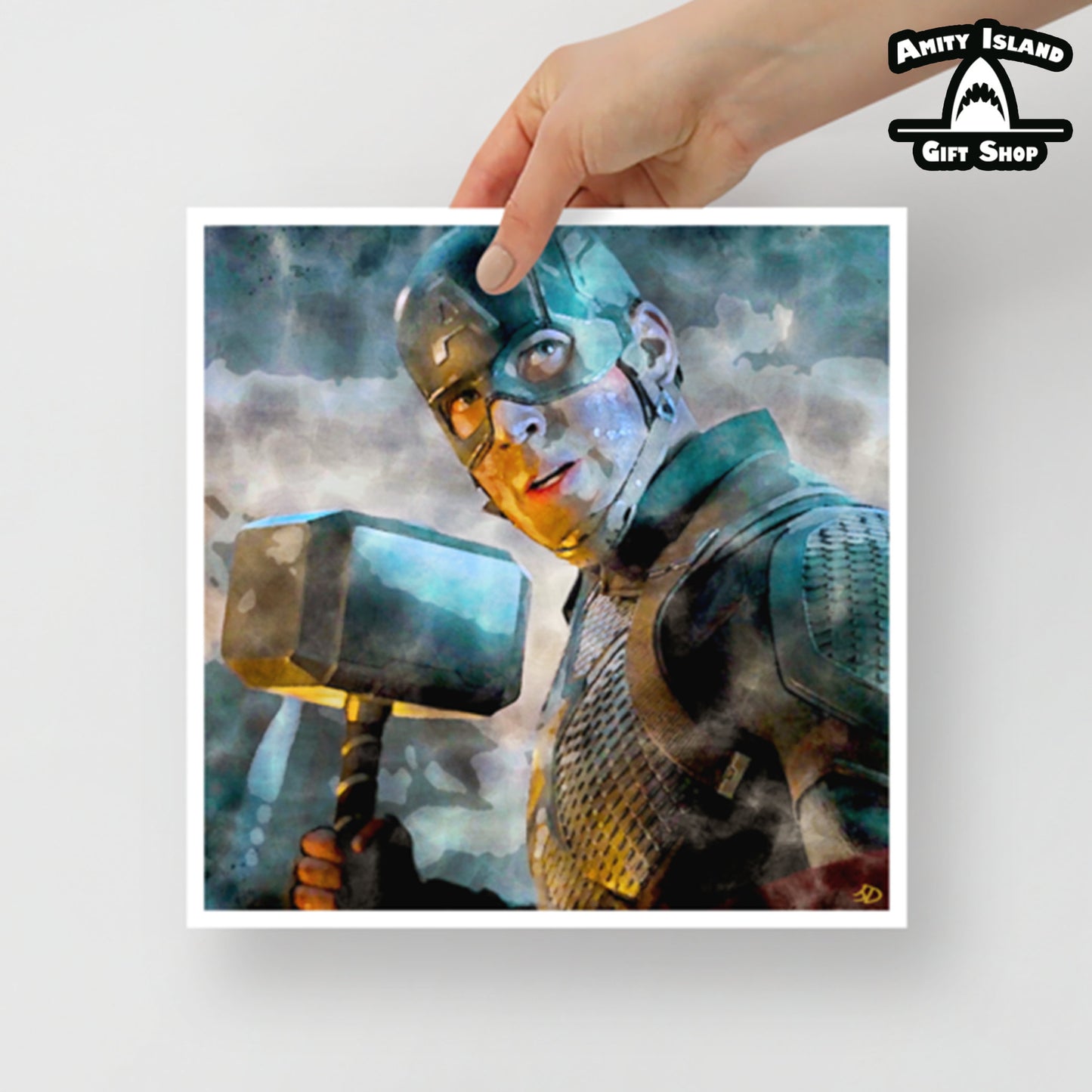 Worthy - Captain America Inspired Art Print