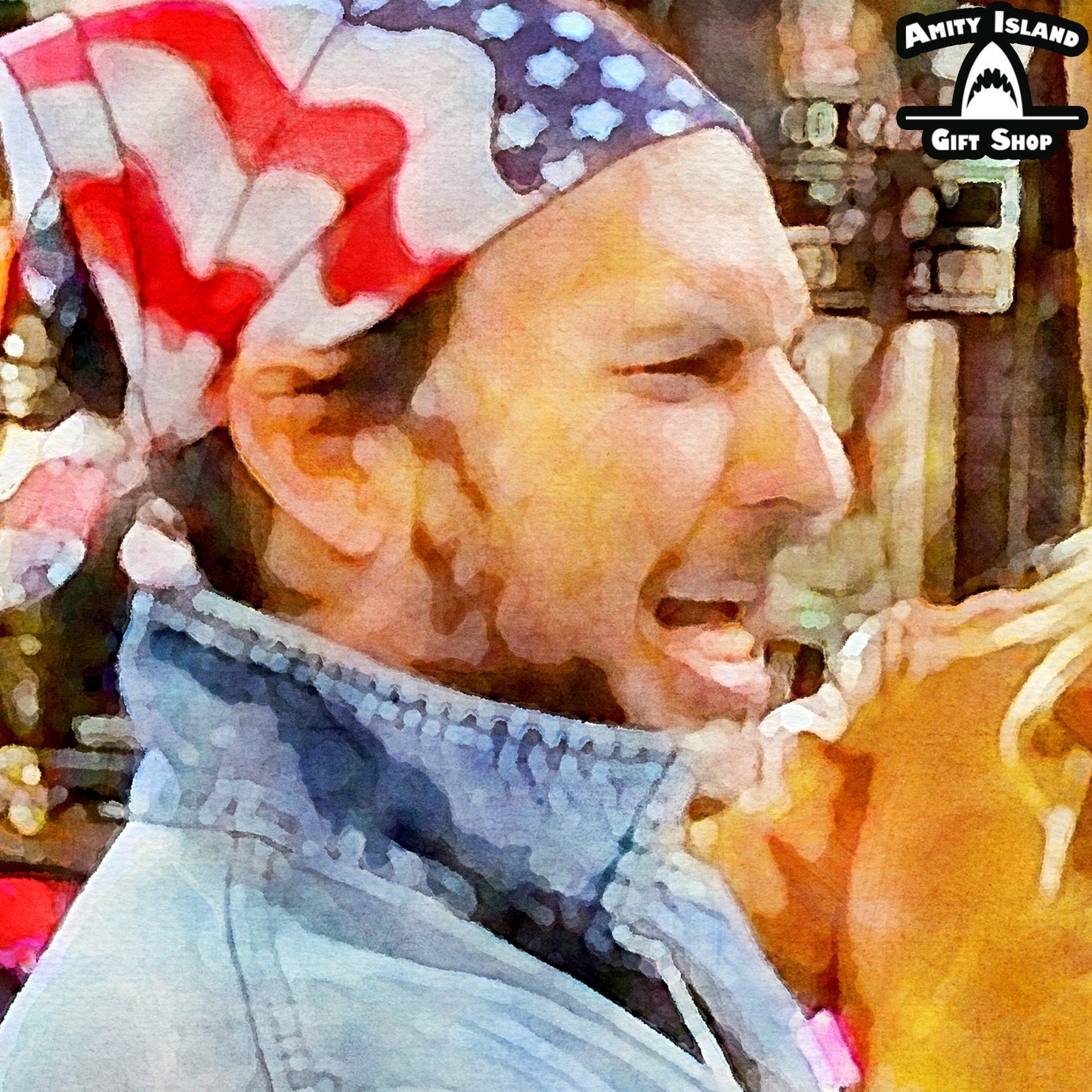 Always Sunny - Rock, Flag, and Eagle 12x12 Art Print / 'Murica Artwork / Paddys Pub Artwork