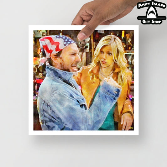 Always Sunny - Rock, Flag, and Eagle 12x12 Art Print / 'Murica Artwork / Paddys Pub Artwork