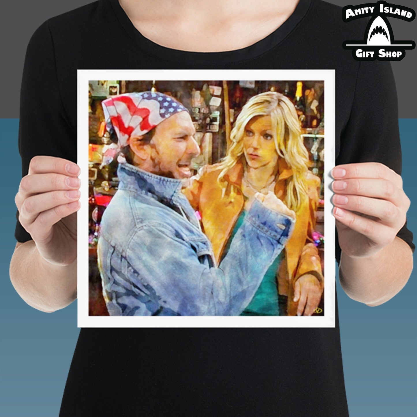 Always Sunny - Rock, Flag, and Eagle 12x12 Art Print / 'Murica Artwork / Paddys Pub Artwork