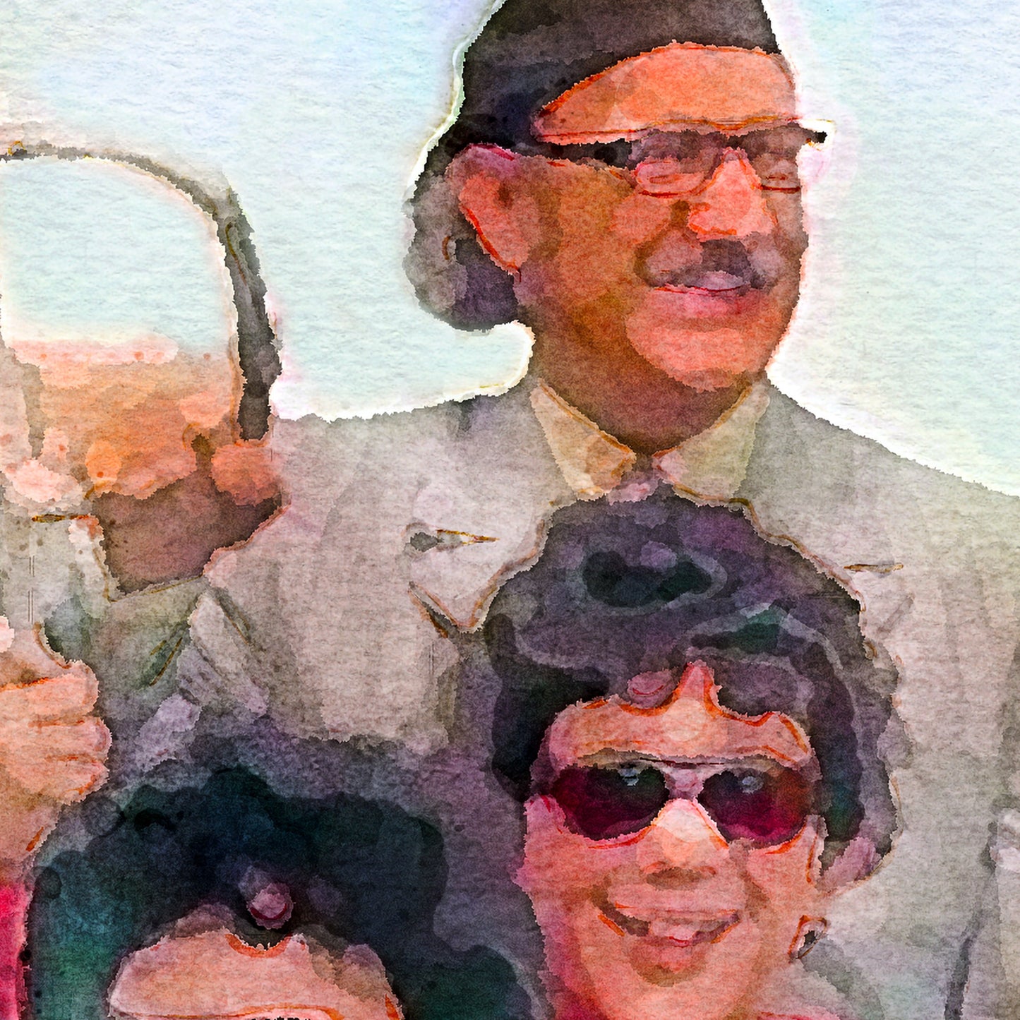 Royal Tenenbaums Chopping it Up / Wes Anderson Inspired Artwork / Movie Fan Gift