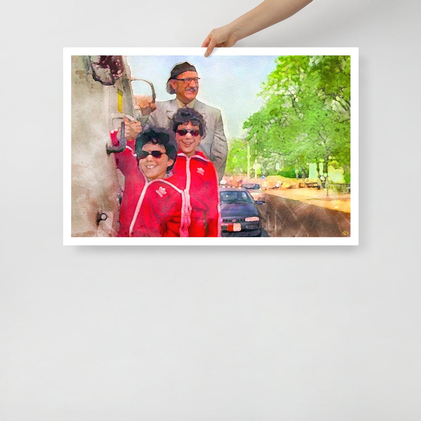 Royal Tenenbaums Chopping it Up / Wes Anderson Inspired Artwork / Movie Fan Gift