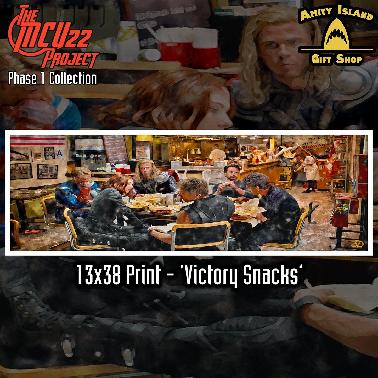 MCU22 - #6 Victory Snacks - 13x38 Art Print