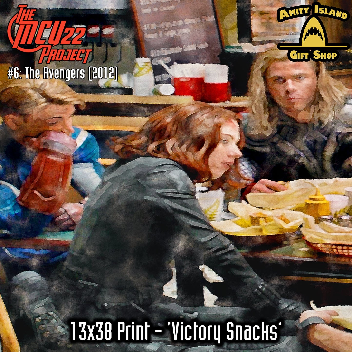 MCU22 - #6 Victory Snacks - 13x38 Art Print