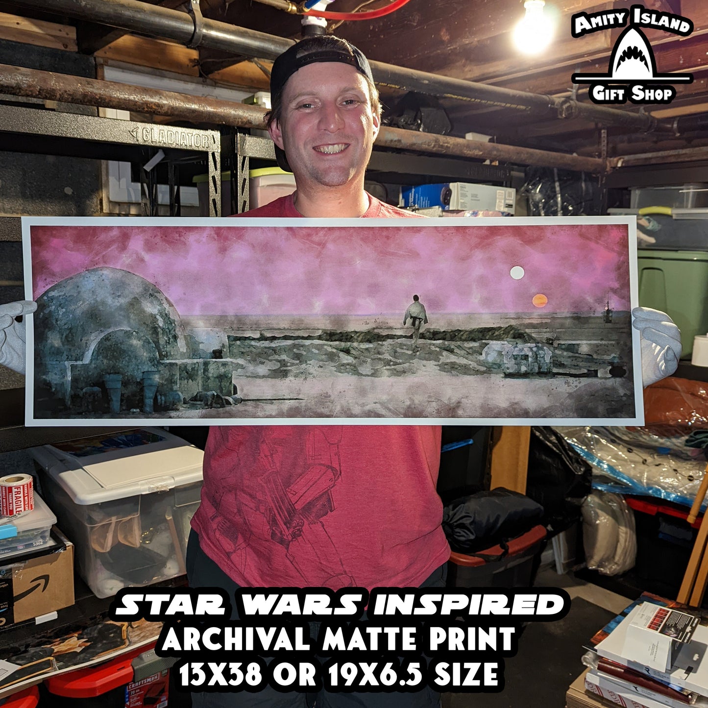 Twin Suns - Star Wars Inspired Binary Sunset Artwork - Archival Print