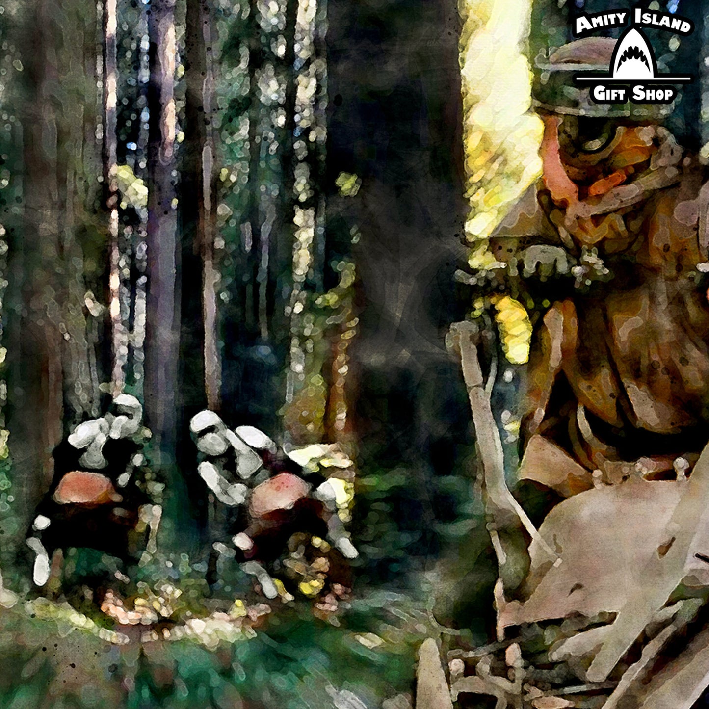 Endor Bike Club - Star Wars Return of the Jedi Inspired Artwork - 13x19 (A3+) Art Print - Archival Matte Print