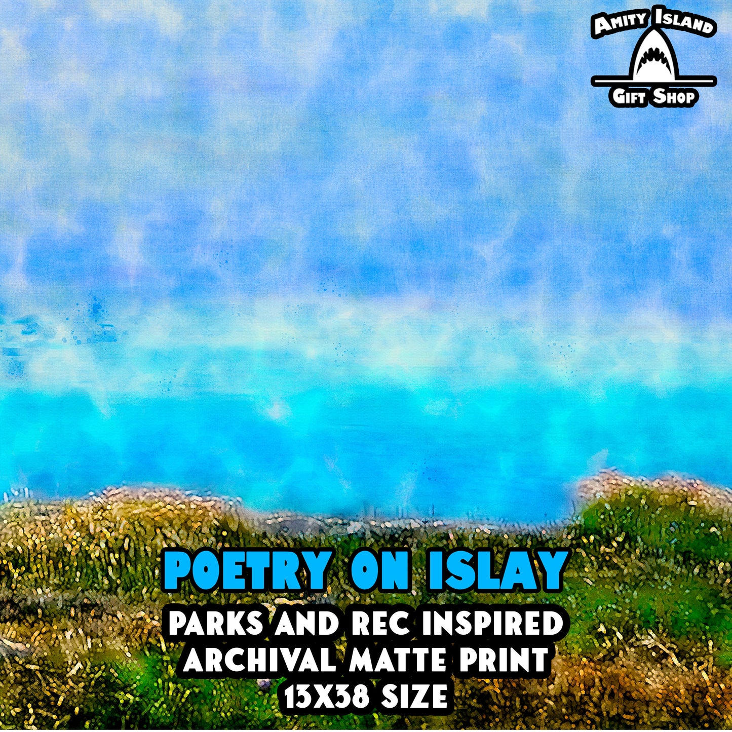 Poetry on Islay - Ron Swanson in Scotland / Parks and Recreation Inspired Art Print