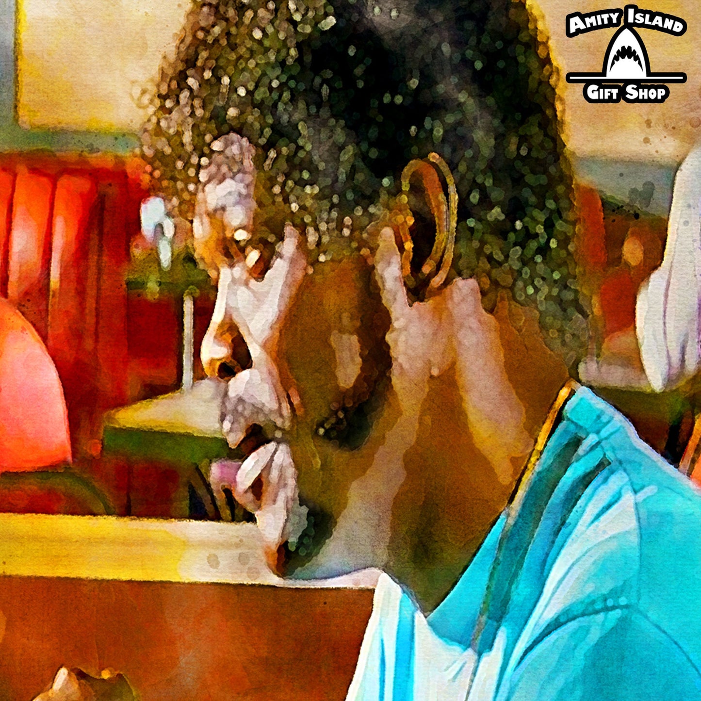 Want Any Bacon? - Pulp Fiction Inspired Artwork - Diner Scene - Tarantino Art Print - Vince and Jules