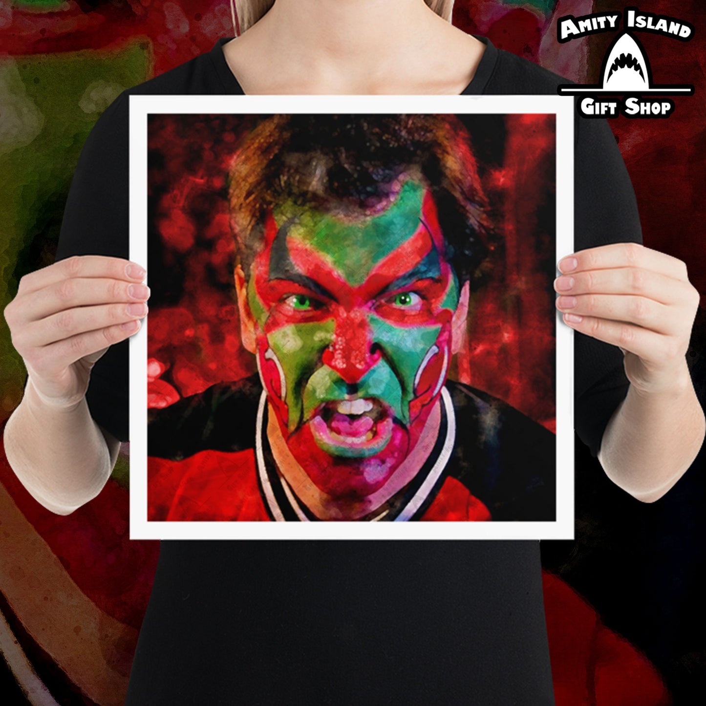 Support the Team - NJ Devils "Puddy in Face Paint" Art Print