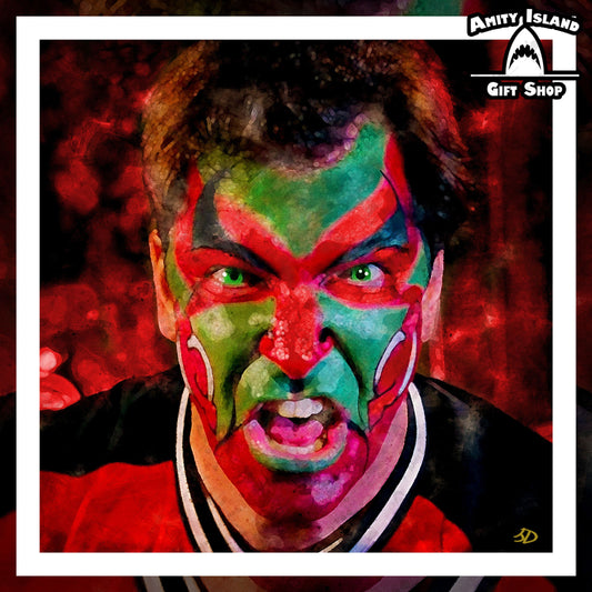 Support the Team - NJ Devils "Puddy in Face Paint" Art Print