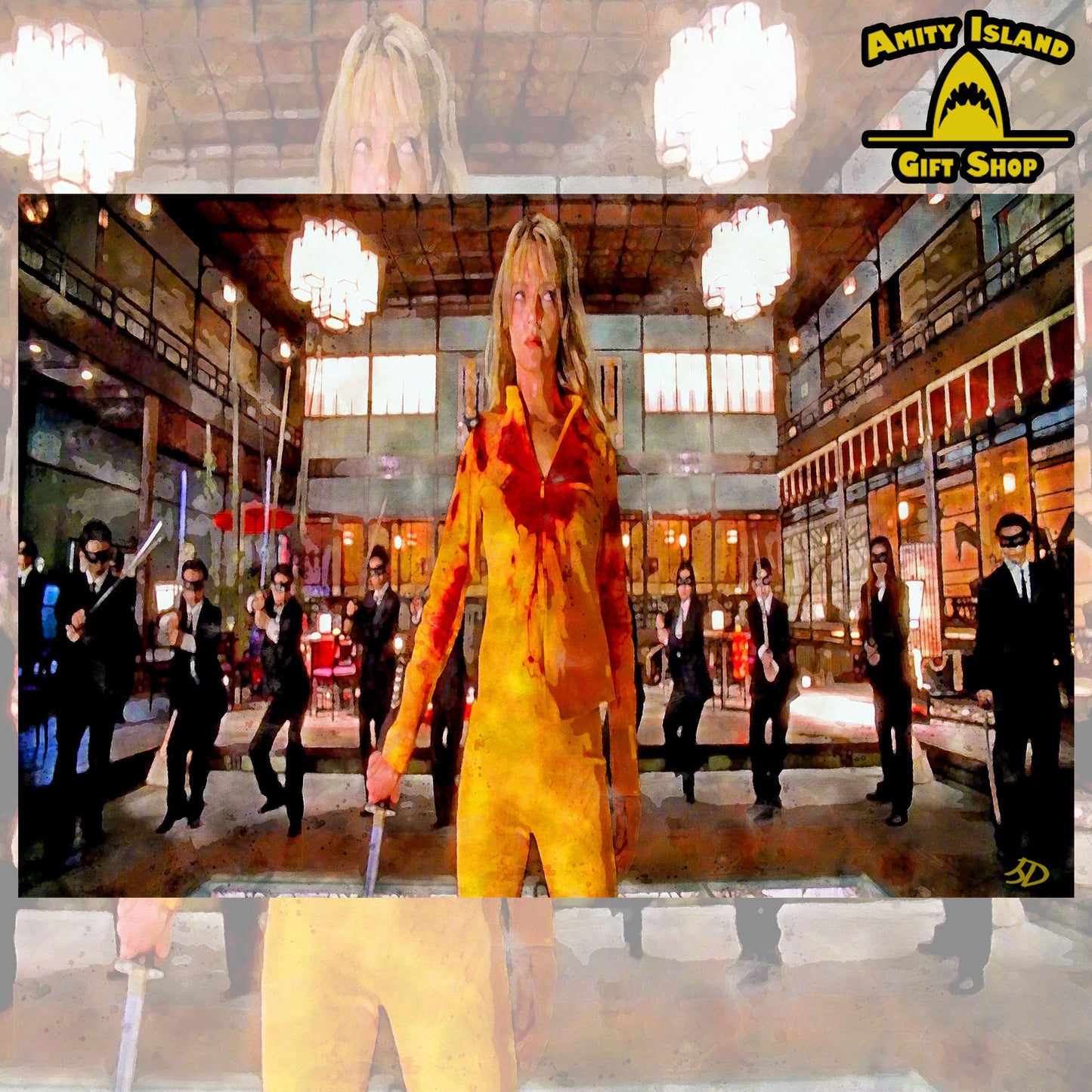 Battle Without Honor XL - Kill Bill Inspired Art Print / The Bride vs Crazy 88 / Movie Fan / Quentin Tarantino