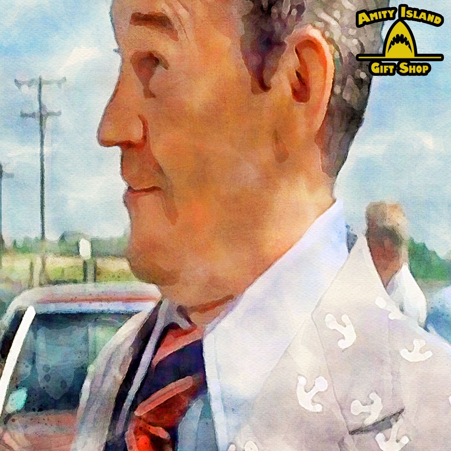 Yell Shark - Jaws Inspired Art Print