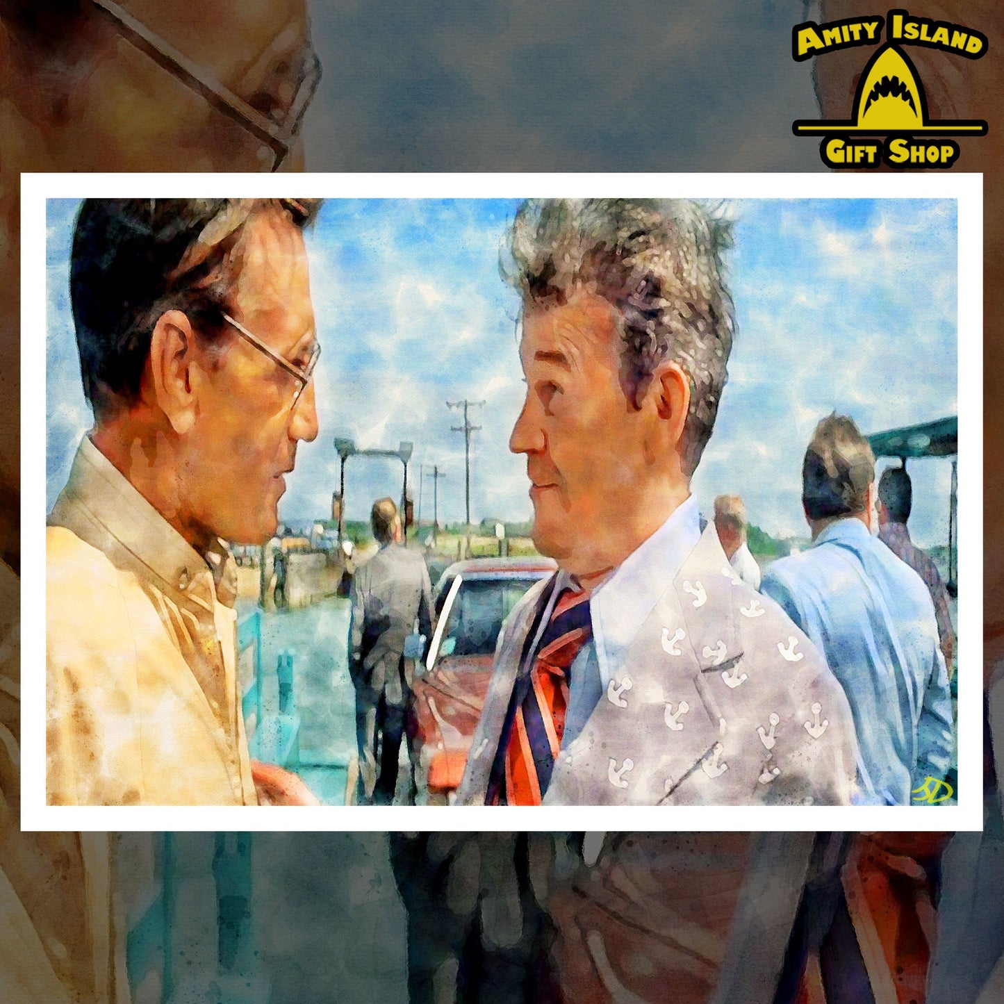 Yell Shark - Jaws Inspired Art Print