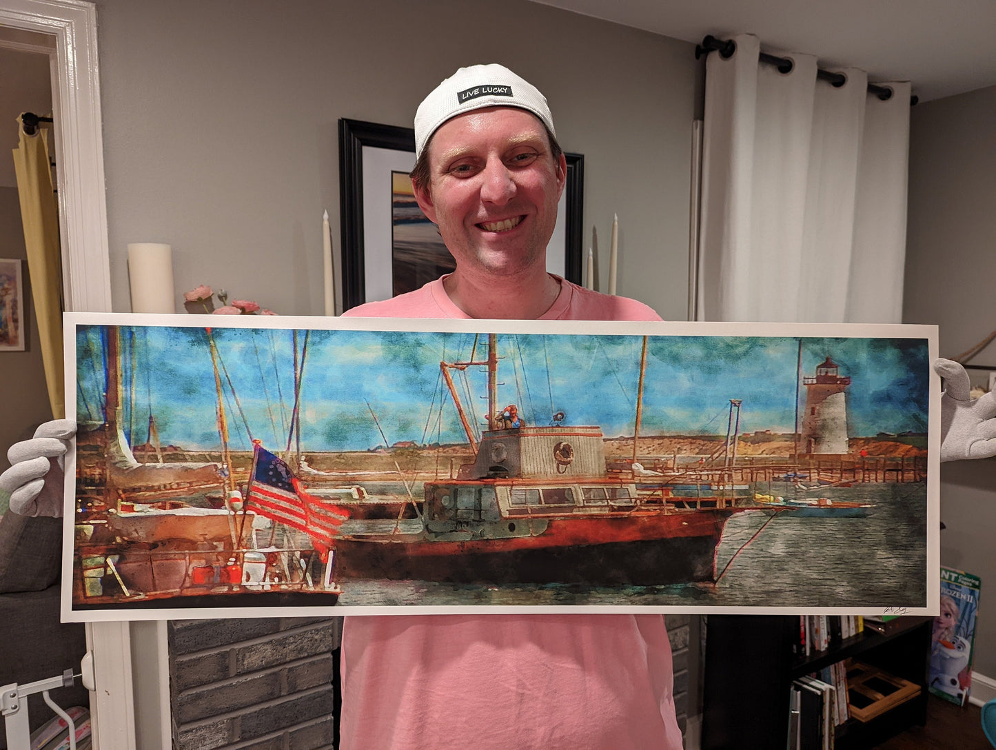 Boat for Charter - Jaws Inspired 13x38 Art Print