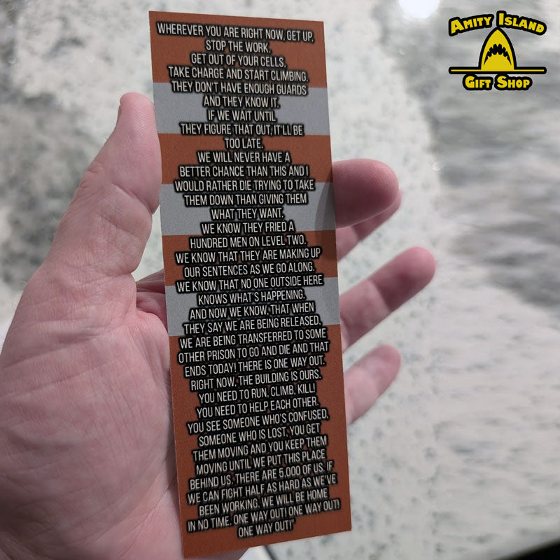 Monologue Marks - "No Way Out" Speech from Andor