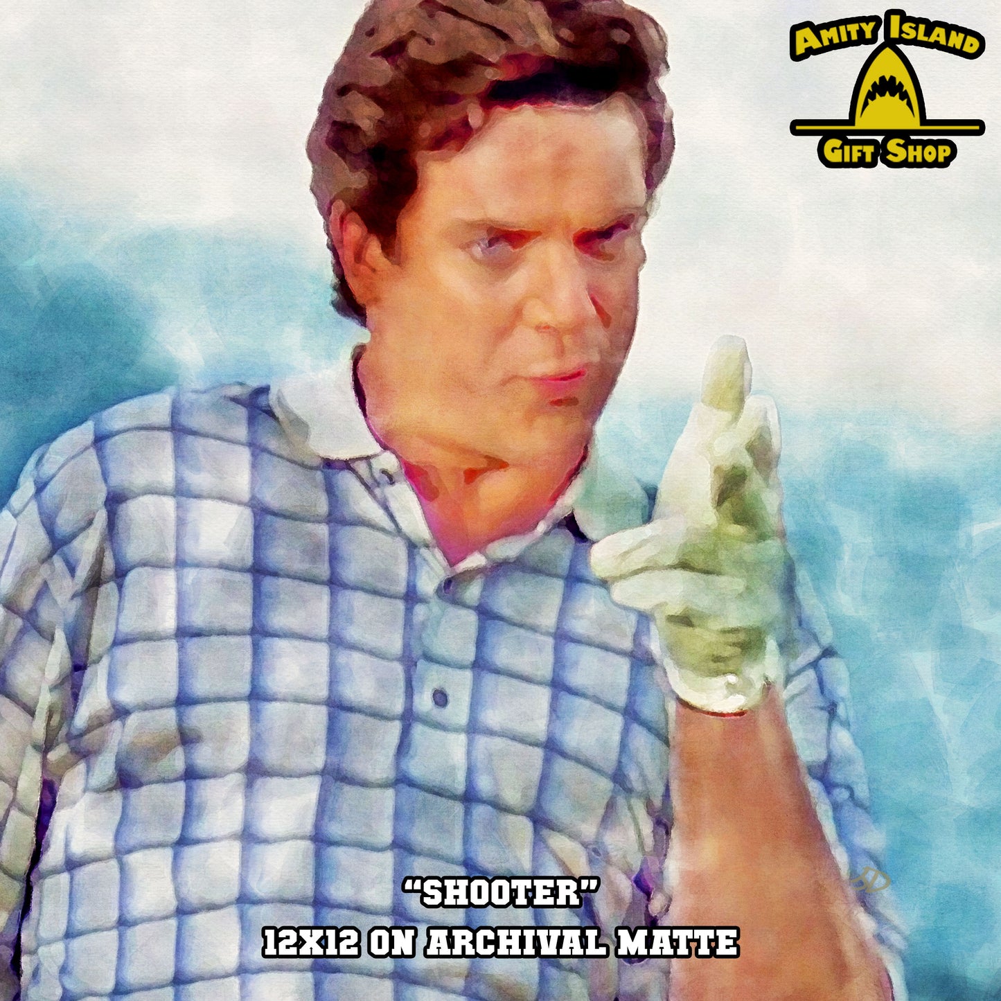 Shooter Happy Gilmore Inspired Art Print Amity Island Gift Shop Shooter Happy Gilmore Inspired Art Print Amity Island Gift Shop