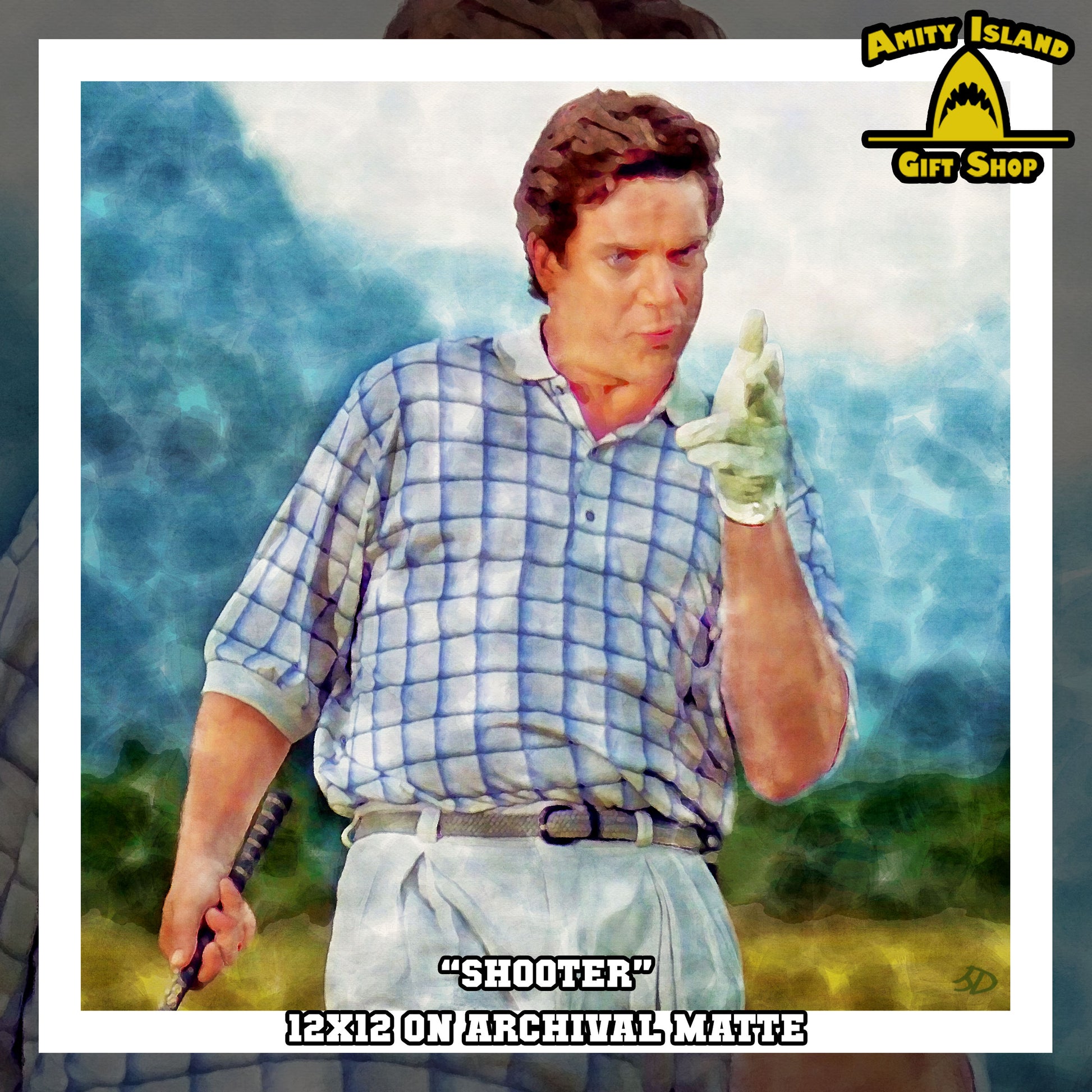 Shooter Happy Gilmore Inspired Art Print Amity Island Gift Shop Shooter Happy Gilmore Inspired Art Print Amity Island Gift Shop