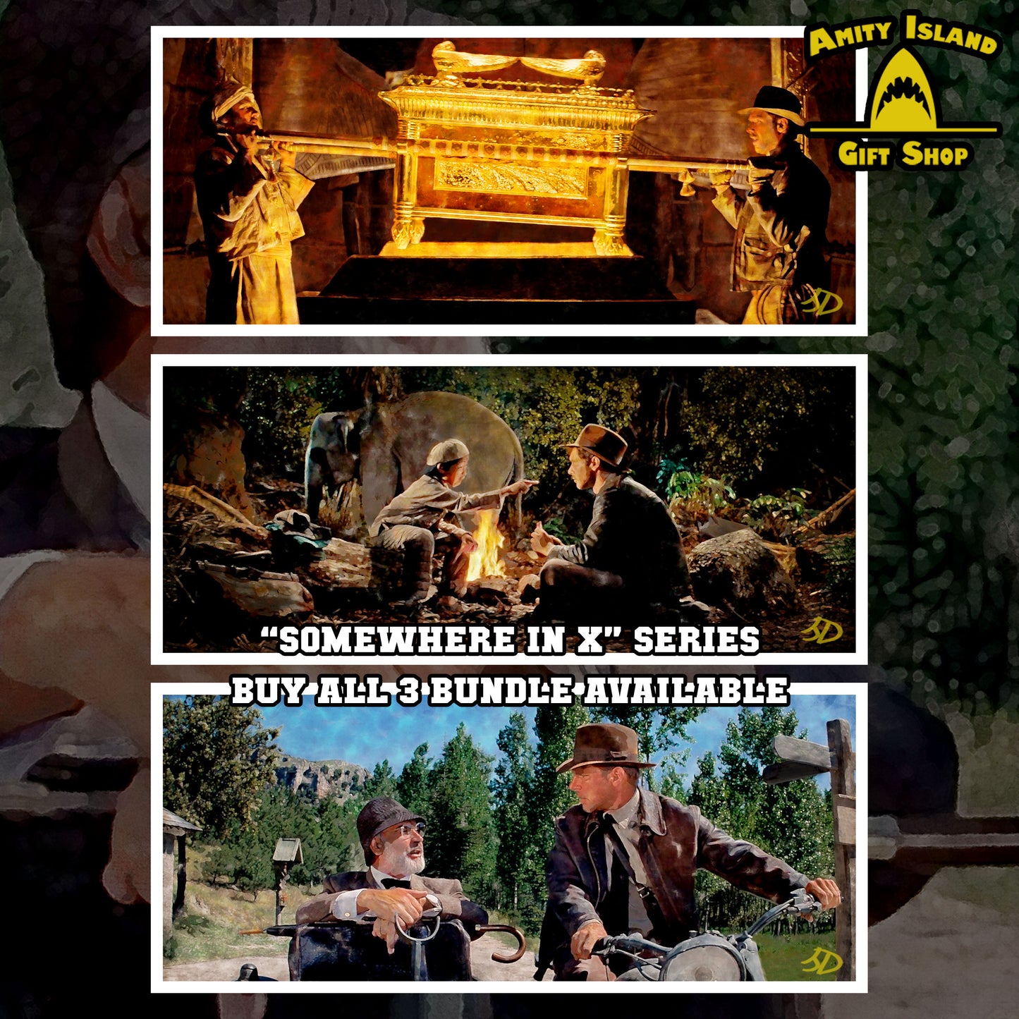 Somewhere in Germany - Indiana Jones and the Last Crusade Inspired 13x30 Archival Matte Art Print