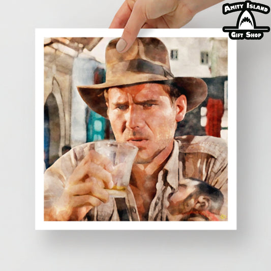 A Toast to Marion - Indiana Jones Inspired Art Print