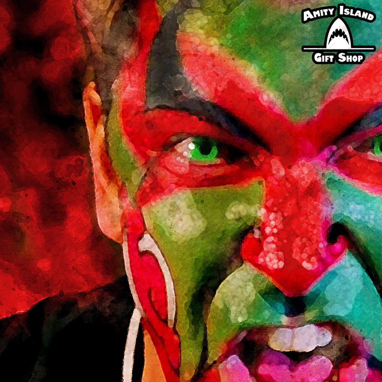 Support the Team - NJ Devils "Puddy in Face Paint" Art Print