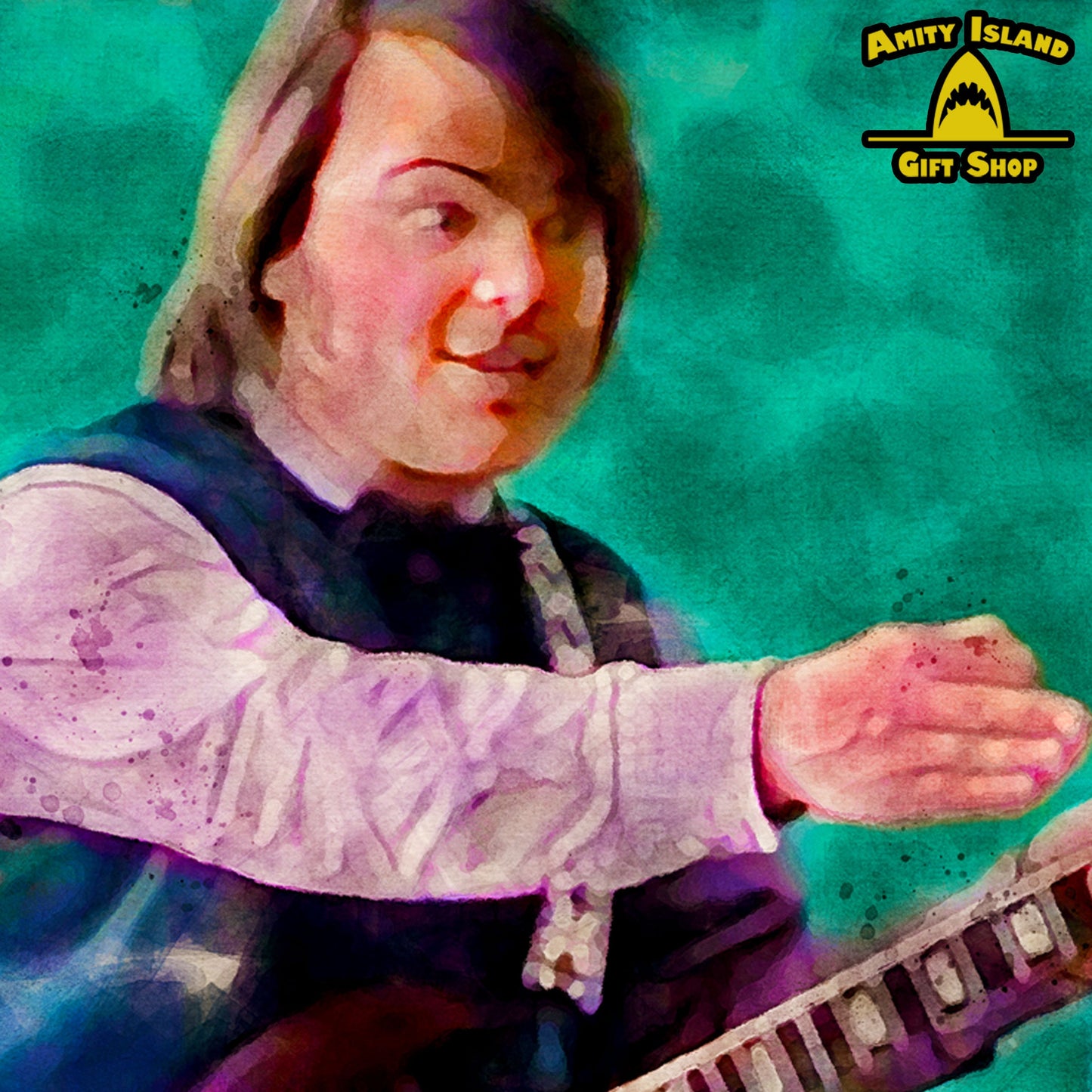 Nailed It - School of Rock Inspired Artwork - Jack Black - Music Class - Guitar Gift